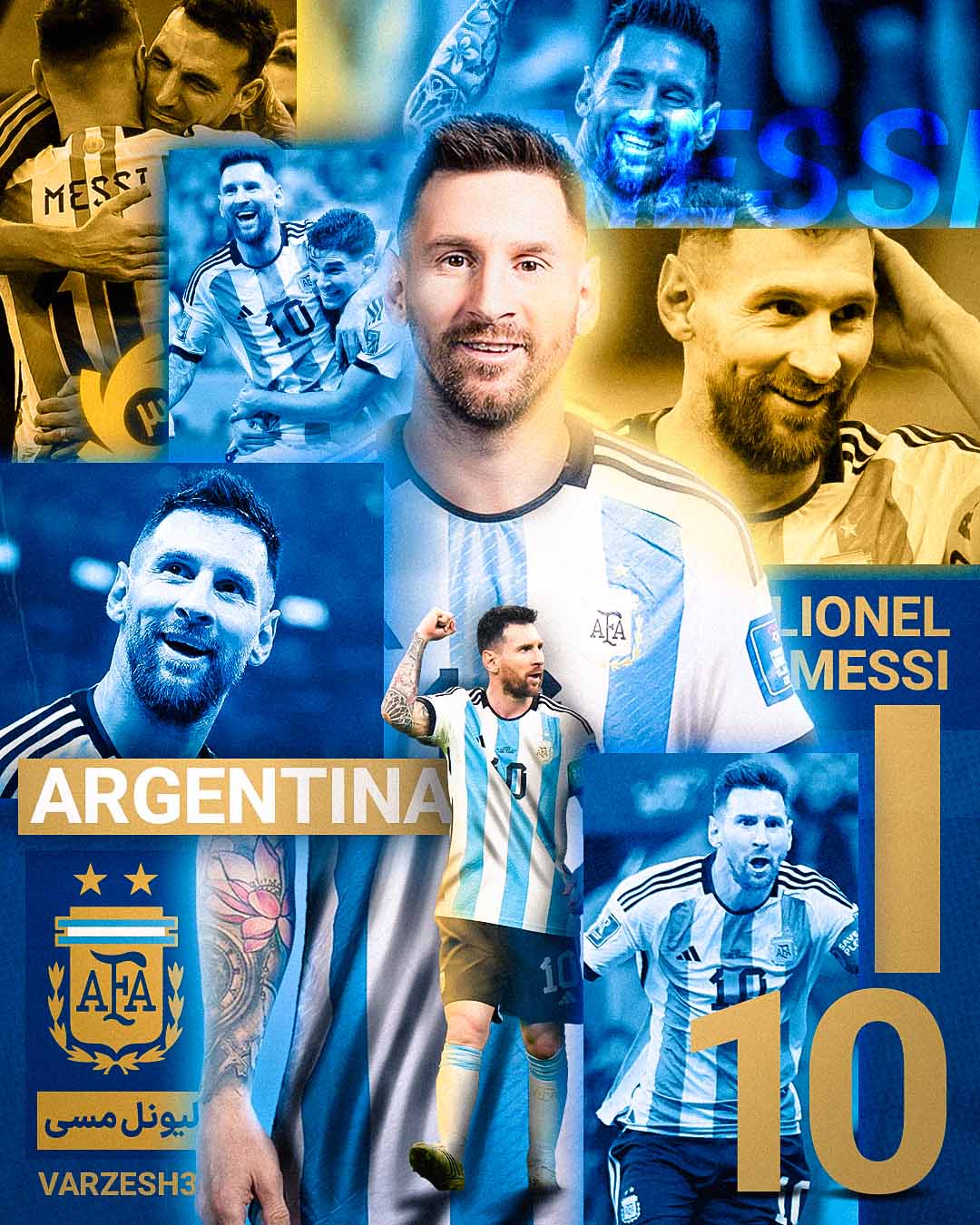 For Messi's incredible performance at the World Cup.